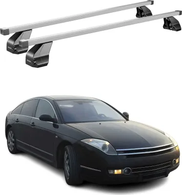 Produktbild von Menabo Dachträger Grundtäger für Citroen C6 2005-2012 75kg Stahl Silber 2 tlg