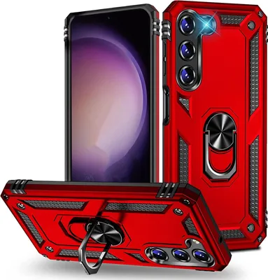 Immagine prodotto di Custodia per cellulare Armor Shield per Samsung Galaxy S23 Plus cover Custodia ultra ibrida per cellulare, rosso