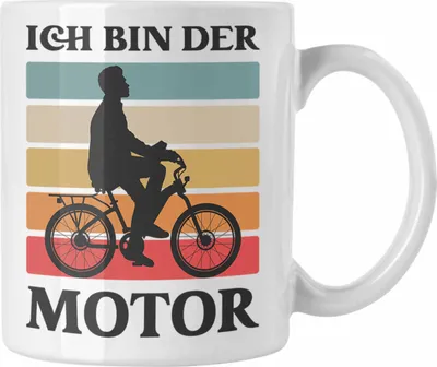 Produktbild von Trendation - Fahrradfahrer Geschenk Tasse mit Spruch Rennrad Mountainbike Geschenkidee Radfahrer Lustig (Weiß)