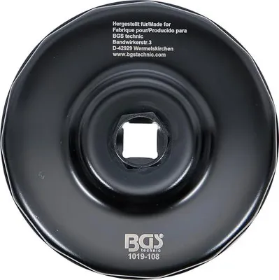 Produktbild von BGS 1019-108 Ölfilterkappe, 108 mm x 15-kant