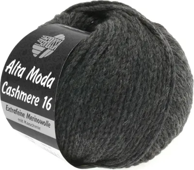 Produktbild von Lana Grossa ALTA MODA Cashmere 16 50 g supersoftes Kettengarn aus extrafeiner Wolle mit Kaschmir 110 m Farbe 014 - Anthrazit