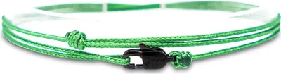 Produktbild von Made by Nami Wickelarmband mit Karabinerhaken Herren & Damen, Wasserfest & Verstellbar, Grün/Schwarz