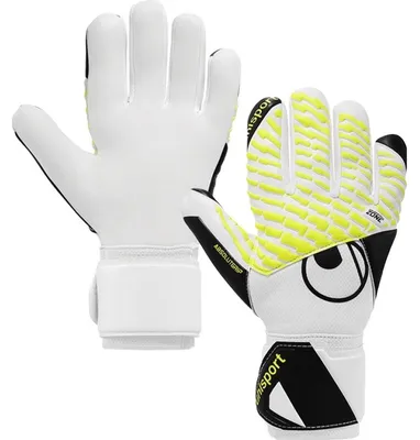 Produktbild von Uhlsport Fangmaschine Absolutgrip Hn Pro Torwarthandschuhe Kinder - Weiß / Neongelb | Größe: 5