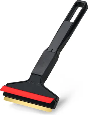 Produktbild von Eiskratzer Auto Messing MURSKA Eisschaber 21cm schnell, einfach & mühelos Scheibenkratzer Messingklinge Finnland Schwarz Rot