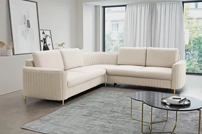Produktbild von Schlafsofa mit Stauraum KAMPLO 2 – hellbeige