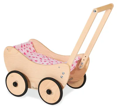 Produktbild von Pinolino Puppenwagen 'Trixi', natur, 2-tlg. Massiv: Buche, unbehandelt
