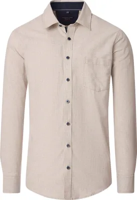 Produktbild von CASAMODA Herren Freizeithemd Langarm Kent Casual Beige 4XL