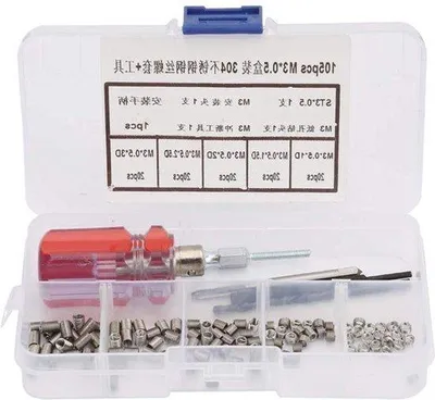 Produktbild von Edelstahl Helicoil Reparaturset M3 Schraubensatz