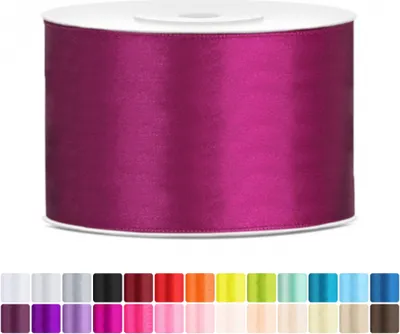 Produktbild von Satinband 50mm Fuchsia - 25 Meter Rolle Geschenk- & Schleifenband