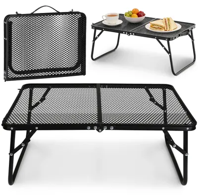 Produktbild von Klappbarer Reisetisch, tragbarer Campingtisch, schwarz, kompakt, 60 × 40 × 26,5 cm