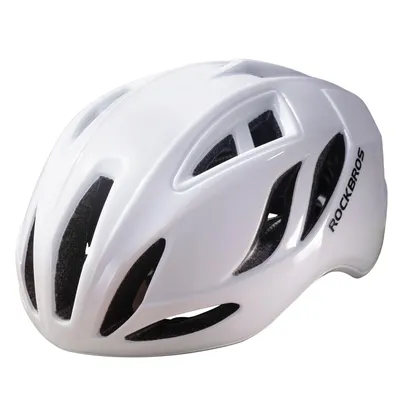 Immagine prodotto di ROCKBROS Casco bici da strada Casco bici 58-62CM uomini donne adulti per MTB Road Bike Casco bianco (lucido)