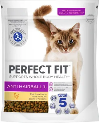 Produktbild von Perfect Fit Antihaarballen 1+ 750g Alleinfuttermittel für Katzen, reich an Hühnchen