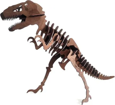 Zdjęcie produktu dla Puzzle drewniane 3D Szkielet t-rexa