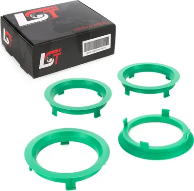 Produktbild von 4x Zentrierringe Grün Alufelgen Ø 58,1 - 70,1 mm für SAAB OPEL VOLVO VAUXHALL