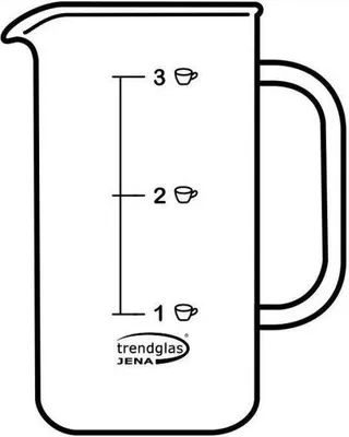 Produktbild von Trendglas Jena Ersatzglas für 3 Tassen Kaffeebereiter