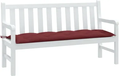 Produktbild von "2026 Promotion" Gartenbank-Auflage Melange Weinrot 150x50x7 cm Stoff - Gartenmöbelauflagen CC23003