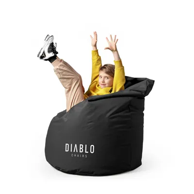 Obrázok produktu pre Diablo detský beanbag s výplňou Beanbag herné kreslo Beanbag farba: čierna