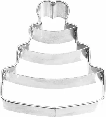 Image de Emporte-pièce Birkmann « gâteau de mariage », emporte-pièce, moule à biscuits, biscuit, biscuits, acier inoxydable, 6,5 cm, 190733
