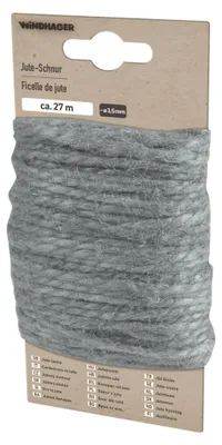 Produktbild von Windhager Jute-Schnur 27 m, grau