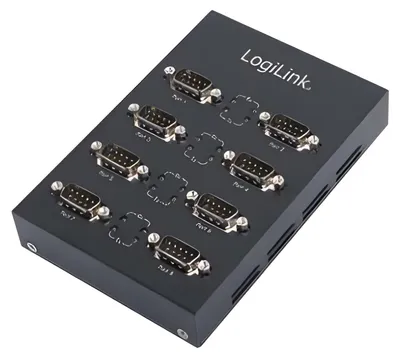 Immagine prodotto di Logilink Adapter USB 2.0 -> 8x Seriell schwarz