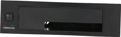 Obrázok produktu pre Interný jednozásuvkový mobilný stojanový kryt s LED indikátorom Podpora Hot-swap pre 2,5/3,5-palcové SATA HDD SSD Fit PC 5,25'' Bay