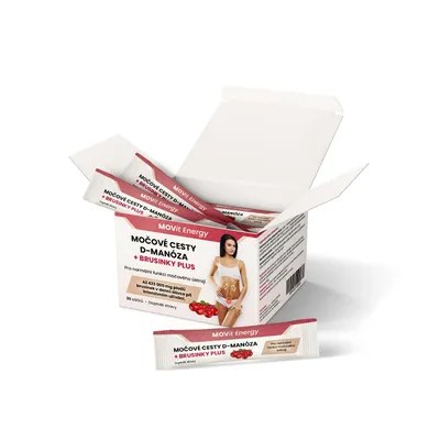 Zdjęcie produktu dla MOVit Drogi moczowe D-Mannoza + Żurawina PLUS, 30 saszetek
