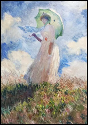 Zdjęcie produktu dla Plakat 70x100cm Suzanne Hoschedé, Monet Vintage do Salonu