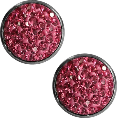 Produktbild von Kristalliner Modeschmuck Ohrstecker in verschiedenen Farben Farbe - Pink