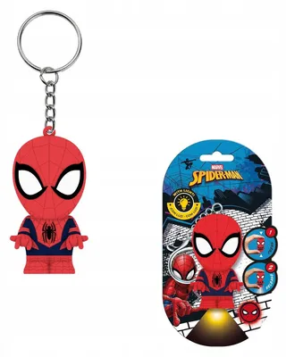 Zdjęcie produktu dla Brelok latarka Spider-Man DC LED do kluczy i plecaka dla dzieci Licencja / SP50120