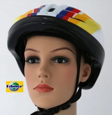 Produktbild von Filmer Helm für Radfahrer, Regenbogenfarben, Größe: 55 - 59 cm