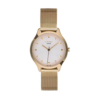 Produktbild von Armbanduhr CMJ003 Quarzwerk Datum Edelstahl Saphirglas 5 ATM 16 mm Armbandbreite