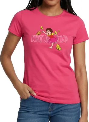 Produktbild von Spreadshirt Heidi Naturkind Schmetterlinge Frauen T-Shirt, M, Azalea