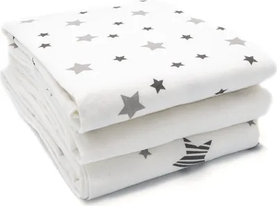 Produktbild von Famanu Molton Babydecken Set von 3 - Absorbierende und ultraflauschige Decken für Babys