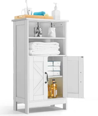 Immagine prodotto di Armadio da bagno - Armadio da bagno a ripiani regolabili - Mobili da bagno per l'archiviazione