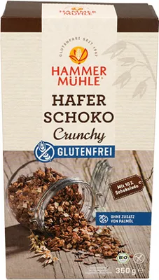 Produktbild von Hammermühle Hafer Schoko Crunchy glutenfrei  350g
