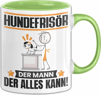 Produktbild von Hundefrisör Tasse Geschenk für Hundefrisör Der Mann Der Alles Kann Geschenkidee zum Geburtstag (Grün)
