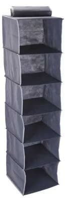 Hänge-Organizer 6 Fächer 30x30x120 cm Grau modern