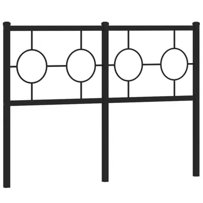 Produktbild von vidaXL Ersatz-Kopfteil Metall Schwarz 120 cm