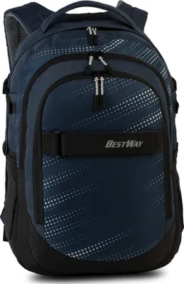 Image de sac à dos scolaire Bestay bleu foncé 22 litres