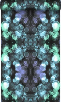 Produktbild von Origin Wallcoverings Tapete Kaleidoskopmuster Hellazurblau und Violett 53 cm x 10.05 m