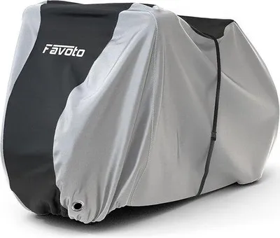 Produktbild von Famanu Fahrradhülle wasserdicht für 2-3 Fahrräder - Silber-Schwarz