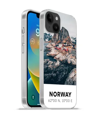 Produktbild von MuchoWow® Handyhülle Schutzhülle Hülle für Apple iPhone 14 Plus - Soft case Norwegen - Wasser - Bergen Silikon Softcase Handy Hülle - Abbildung