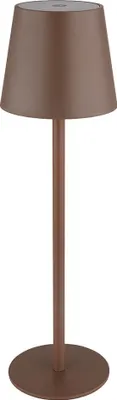 Produktbild von LED Tischleuchte, braun, Touchdimmer, Akku, H 36 cm