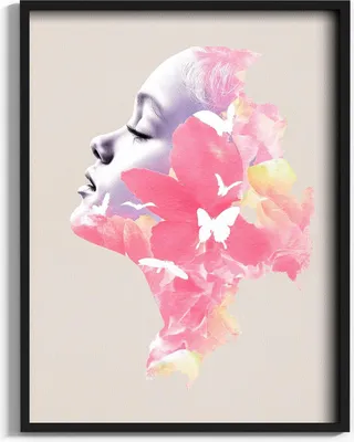 Produktbild von Modernes Bild auf Kunstleder „Frau der Erde U21“  60x80, Zertifikat, Alurahmen