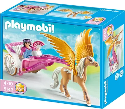 Image de PLAYMOBIL Princesse avec charrette Pegasus, Mehrfach
