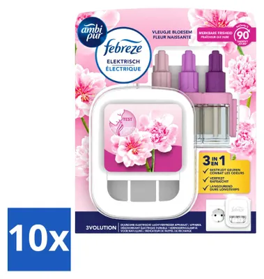 Obrázok produktu pre 10 kusov sady Ambi Pur 3volution – vôňa kvetov – 20 ml – výhodný balík