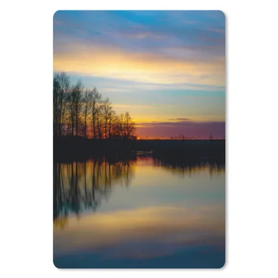 Produktbild von MuchoWow® Mauspad Mousepad Wasser - See - Bäume - Sonnenuntergang - Natur 40x60 cm - Mousepads - Maus Mat - Pad - Mausunterlage - Schreibtisch Accesoire