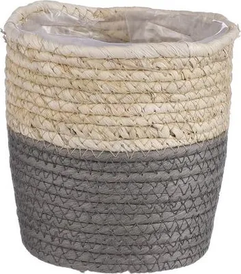 Produktbild von Mica Übertopf Korb Rachel Ø 14 x 14 cm grau