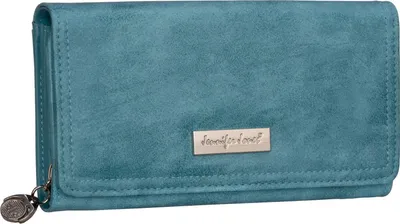 Produktbild von JENNIFER JONES Damen Geldbörse Portemonnaie Türkis (1108)
