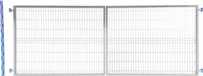Obrázok produktu pre 150 cm pozinkovaná PANELOVÁ BRÁNA, dvojkrídlová, 153 cm
